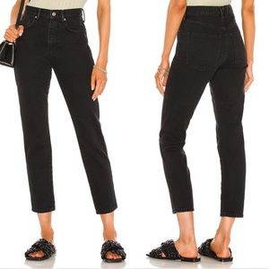 NWT Free People We the Free Stove Pipe Jeans 25 Black Out